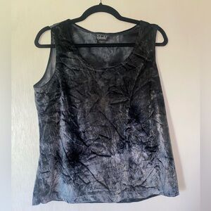 Y2K 90s velour tank top
